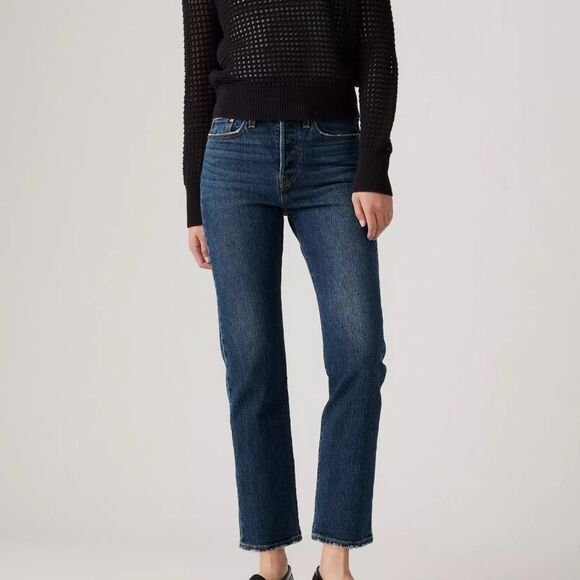 Levi’s Wedgie Straight Hight Rise Red Tab Jeans 28 - Picture 1 of 10